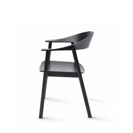 La chaise de restaurant en bois HORIZON noir