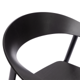 La chaise de restaurant en bois HORIZON noir