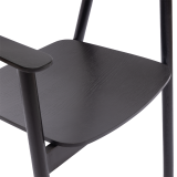 La chaise de restaurant en bois HORIZON noir