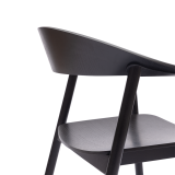 La chaise de restaurant en bois HORIZON noir