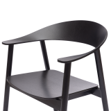 La chaise de restaurant en bois HORIZON noir