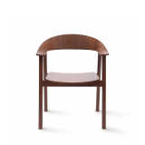 La chaise de restaurant en bois HORIZON noyer