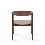 La chaise de restaurant en bois HORIZON noyer