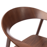 La chaise de restaurant en bois HORIZON noyer