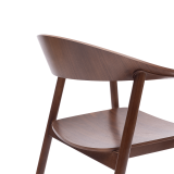 La chaise de restaurant en bois HORIZON noyer