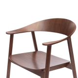La chaise de restaurant en bois HORIZON noyer