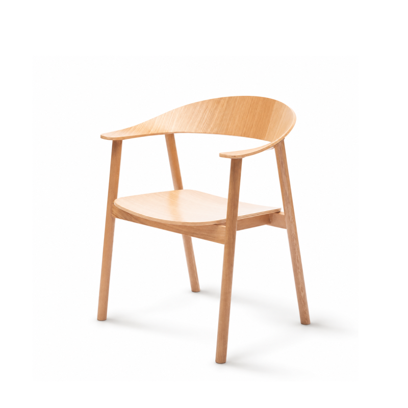 La chaise de restaurant en bois HORIZON naturel