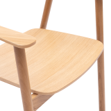 La chaise de restaurant en bois HORIZON naturel