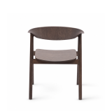 La chaise de restaurant en bois HORIZON smoky