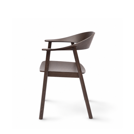 La chaise de restaurant en bois HORIZON smoky