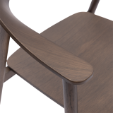 La chaise de restaurant en bois HORIZON smoky