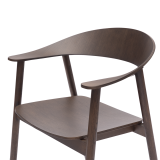 La chaise de restaurant en bois HORIZON smoky