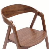 La chaise de restaurant en bois FUTURA noyer