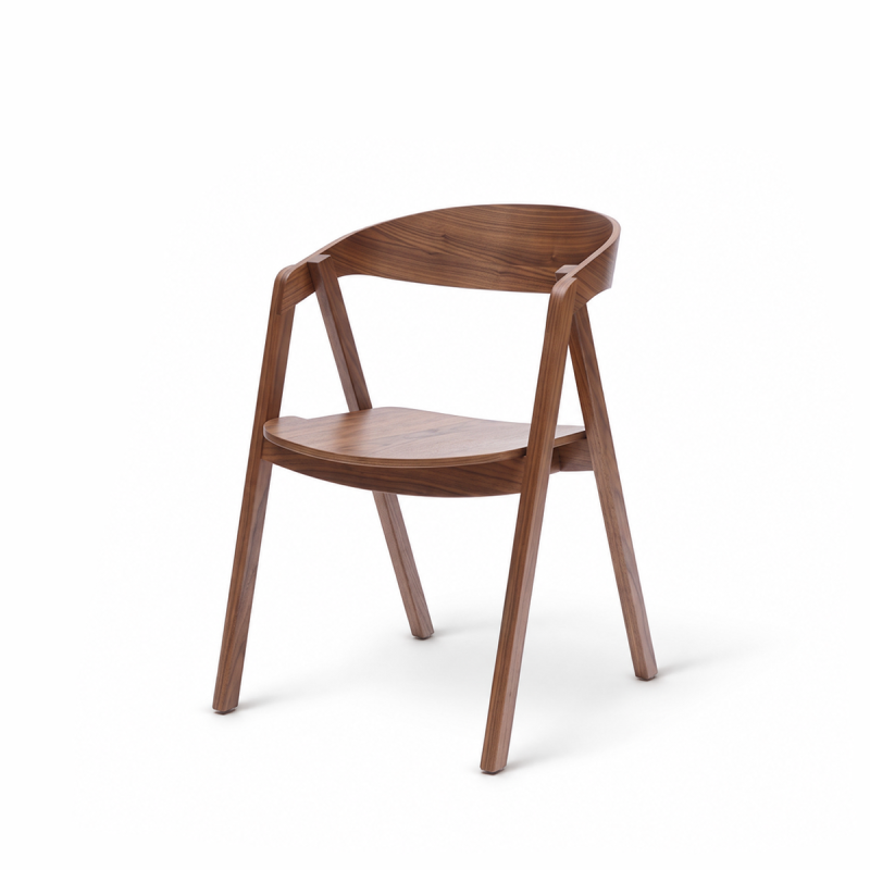 La chaise de restaurant en bois FUTURA noyer