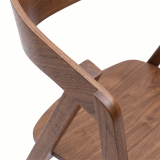 La chaise de restaurant en bois FUTURA noyer