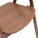 La chaise de restaurant en bois FUTURA noyer