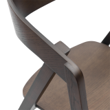 La chaise de restaurant en bois FUTURA smoky