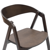 La chaise de restaurant en bois FUTURA smoky