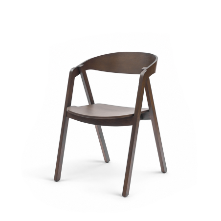 La chaise de restaurant en bois FUTURA smoky