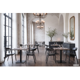 La chaise de restaurant en bois HORIZON noir
