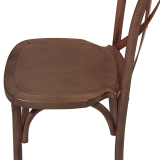 Chaise de mariage en bois CROSS-BACK WOOD noyer