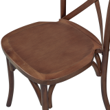 Chaise de mariage en bois CROSS-BACK WOOD noyer