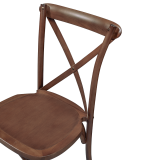 Chaise de mariage en bois CROSS-BACK WOOD noyer