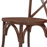 Chaise de mariage en bois CROSS-BACK WOOD noyer