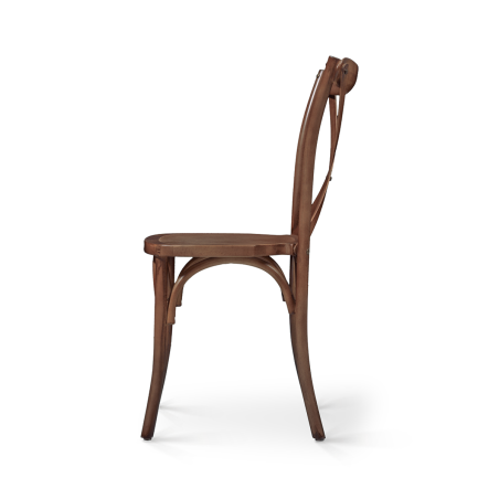 Chaise de mariage en bois CROSS-BACK WOOD noyer