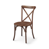 Chaise de mariage en bois CROSS-BACK WOOD noyer