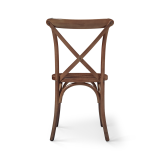 Chaise de mariage en bois CROSS-BACK WOOD noyer