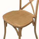 Chaise de mariage en bois CROSS-BACK WOOD chêne clair