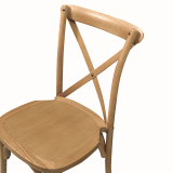 Chaise de mariage en bois CROSS-BACK WOOD chêne clair