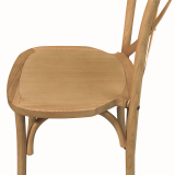 Chaise de mariage en bois CROSS-BACK WOOD chêne clair