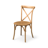 Chaise de mariage en bois CROSS-BACK WOOD chêne clair