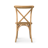 Chaise de mariage en bois CROSS-BACK WOOD chêne clair
