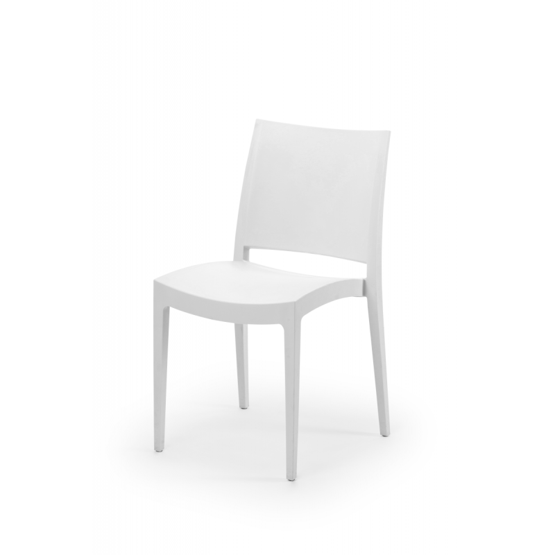Chaise de café GOMERA blanche