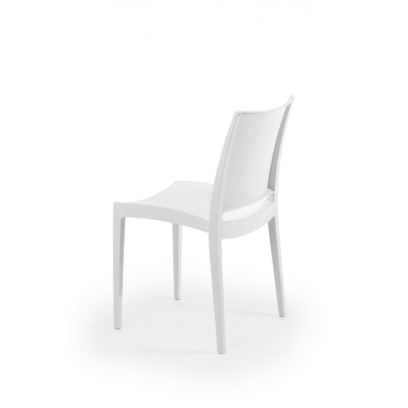 Chaise de café GOMERA blanche