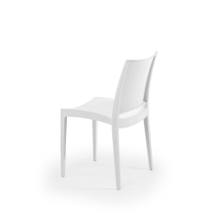Chaise de café GOMERA blanche