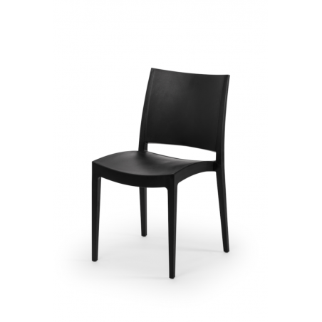 Chaise de café GOMERA noire