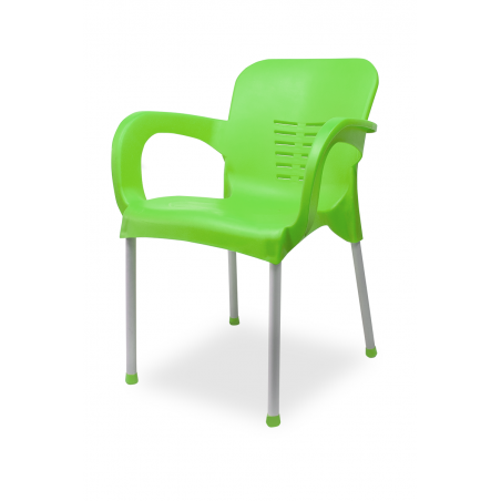 Chaise de Terrasse / Pour le Jardin de la Bière BISTRO ALU Vert