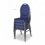 Chaise de banquet et de réception Herman bleu