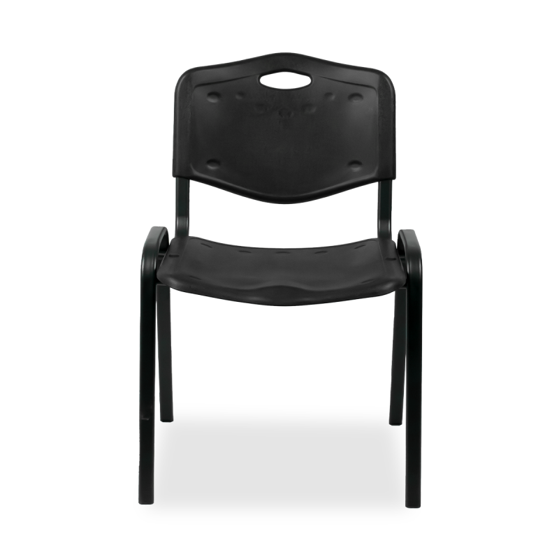 Lot De 8 Chaises Visiteur Empilables ISO - Rembourrées, Confortables, Support 120 Kg - Pour Salle D’attente Ou Conférence