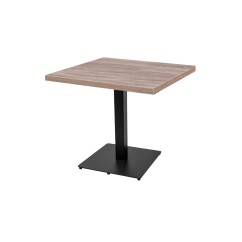 Table de bistrot MAMMOUTH 80x80cm / 36mm Chêne Sonoma