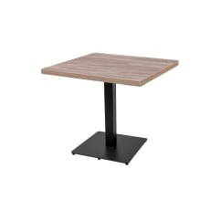 Table de bistrot MAMMOUTH 80x80cm / 36mm Chêne Sonoma