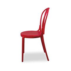 Chaise de bistrot MONET rouge