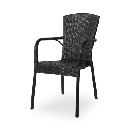 Chaise de Terrasse / Pour le Jardin de la Bière ANDREA anthracite negra