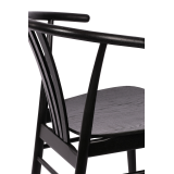 La chaise de restaurant en bois SCANDI Noir
