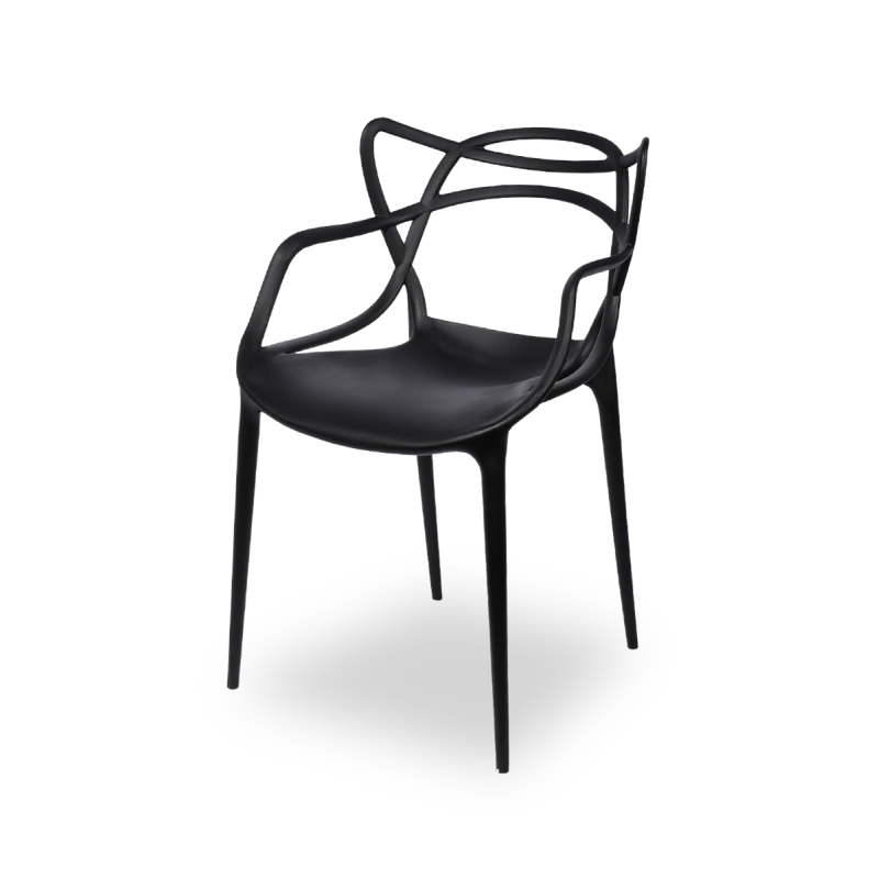 Chaise de café VEGAS noire