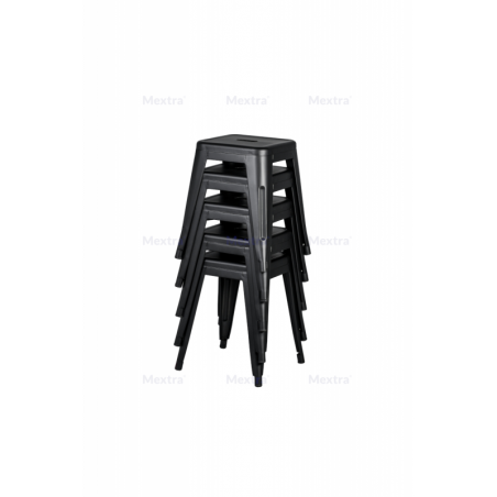 Tabouret de café PARIS inspirées de TOLIX noir